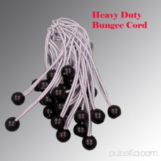 3/16 Bungee Cord with Ball Canopy Tie Down Straps Heavy Duty Tent Kayak Black or White